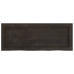 vidaXL Estante pared madera roble tratada marrón oscuro 80x30x(2-6) cm