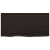 Estante de pared madera roble tratada marrón oscuro 80x40x2 cm