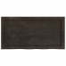 Estante pared madera roble tratada marrón oscuro 80x40x(2-4) cm