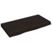 vidaXL Estante pared madera roble tratada marrón oscuro 80x40x(2-6) cm