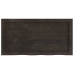 vidaXL Estante pared madera roble tratada marrón oscuro 80x40x(2-6) cm