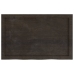 Estante pared madera roble tratada marrón oscuro 80x50x(2-4) cm