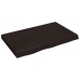 vidaXL Estante pared madera roble tratada marrón oscuro 80x50x(2-6) cm