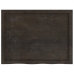 Estante pared madera roble tratada marrón oscuro 80x60x(2-4) cm