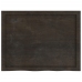 Estante pared madera roble tratada marrón oscuro 80x60x(2-6) cm