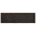 vidaXL Estante pared madera roble tratada marrón oscuro 100x30x(2-4)cm