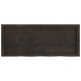 Estante pared madera roble tratada marrón oscuro 100x40x(2-4)cm