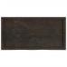 Estante pared madera roble tratada marrón oscuro 100x50x(2-4)cm