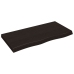 vidaXL Estante pared madera roble tratada marrón oscuro 100x50x(2-6)cm