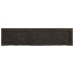 vidaXL Estante pared madera roble tratada marrón oscuro 120x30x(2-6)cm