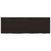 vidaXL Estante pared madera roble tratada marrón oscuro 120x40x(2-4)cm