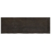 Estante pared madera roble tratada marrón oscuro 120x40x(2-6)cm