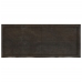 Estante pared madera roble tratada marrón oscuro 120x50x(2-4)cm