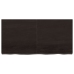 vidaXL Estante pared madera roble tratada marrón oscuro 120x60x(2-6)cm