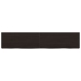 vidaXL Estante pared madera roble tratada marrón oscuro 140x30x(2-6)cm