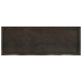 Estante pared madera roble tratada marrón oscuro 140x50x(2-4)cm