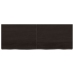 vidaXL Estante pared madera roble tratada marrón oscuro 140x50x(2-6)cm