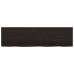 vidaXL Estante pared madera roble tratada marrón oscuro 220x60x(2-4)cm