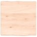 Tablero de mesa madera maciza borde natural 40x40x(2-4) cm