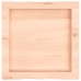 Tablero de mesa madera maciza borde natural 40x40x(2-4) cm