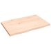 Tablero de mesa madera maciza roble borde natural 60x40x2 cm