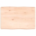 Tablero de mesa madera maciza borde natural 60x40x(2-6) cm