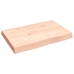 Tablero de mesa madera maciza borde natural 60x40x(2-6) cm