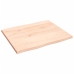 Tablero de mesa madera maciza roble borde natural 60x50x2 cm