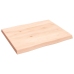 Tablero de mesa madera maciza borde natural 60x50x(2-4) cm