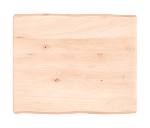 Tablero de mesa madera maciza borde natural 60x50x(2-6) cm