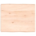 Tablero de mesa madera maciza borde natural 60x50x(2-6) cm