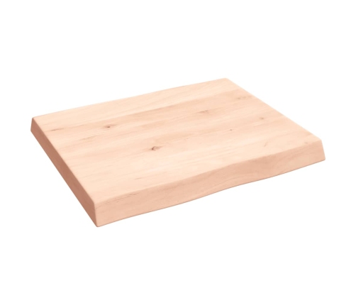 Tablero de mesa madera maciza borde natural 60x50x(2-6) cm