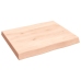 Tablero de mesa madera maciza borde natural 60x50x(2-6) cm