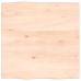 Tablero de mesa madera maciza roble borde natural 60x60x2 cm