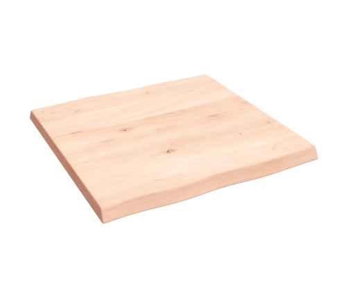 Tablero de mesa madera maciza borde natural 60x60x(2-4) cm