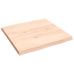 Tablero de mesa madera maciza borde natural 60x60x(2-4) cm