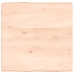 Tablero de mesa madera maciza borde natural 60x60x(2-6) cm