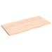 Tablero de mesa madera maciza roble borde natural 80x40x2 cm