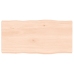 Tablero de mesa madera maciza borde natural 80x40x(2-4) cm