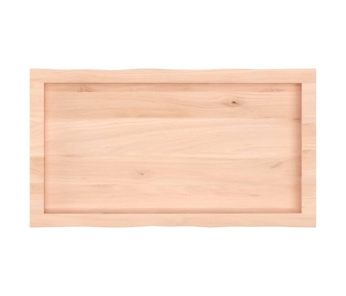 Tablero de mesa madera maciza borde natural 80x40x(2-4) cm