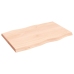 Tablero de mesa madera maciza borde natural 80x50x(2-4) cm