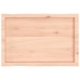 Tablero de mesa madera maciza borde natural 80x50x(2-4) cm