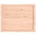 Tablero de mesa madera maciza borde natural 80x60x(2-4) cm