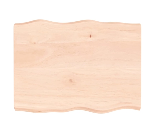 Tablero de mesa madera maciza borde natural 80x60x(2-6) cm