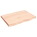 Tablero de mesa madera maciza borde natural 80x60x(2-6) cm