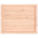 Tablero de mesa madera maciza borde natural 80x60x(2-6) cm