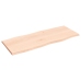 Tablero de mesa madera maciza roble borde natural 100x40x2 cm