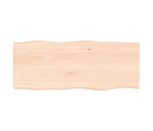 Tablero de mesa madera maciza borde natural 100x40x(2-4) cm