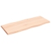 Tablero de mesa madera maciza borde natural 100x40x(2-4) cm