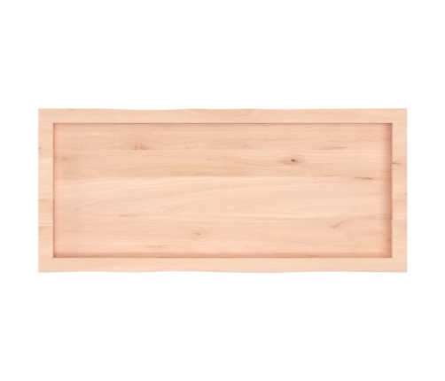 Tablero de mesa madera maciza borde natural 100x40x(2-4) cm